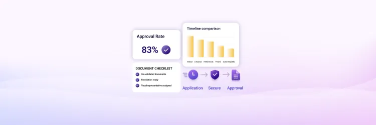 Fast-track VAT registration approval rate 83 percent with document checklist and EU country timeline comparison for Ireland, Lithuania, Netherlands, Poland, and Czech Republic.